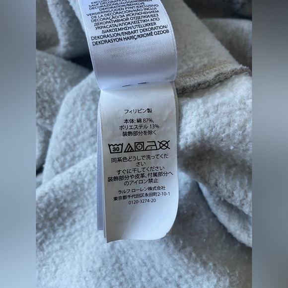 Polo Ralph Lauren 1967 XXL Grey Graffiti Scribble Uni Crewneck Pullover Hoodie - Picture 14 of 16